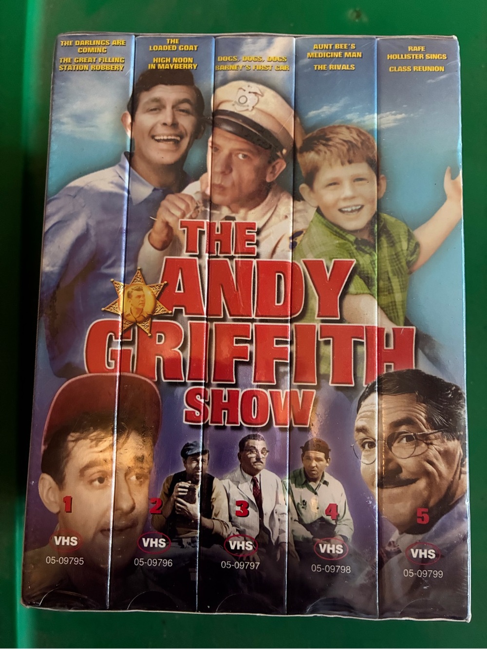 Vintage The Andy Griffith Show VHS Box Set - Classic TV Collection (Blue/Green
